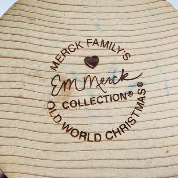 VTG Merck’s Family Old World Christmas Incense Holder Man Serving Wine German - Picture 7 of 11